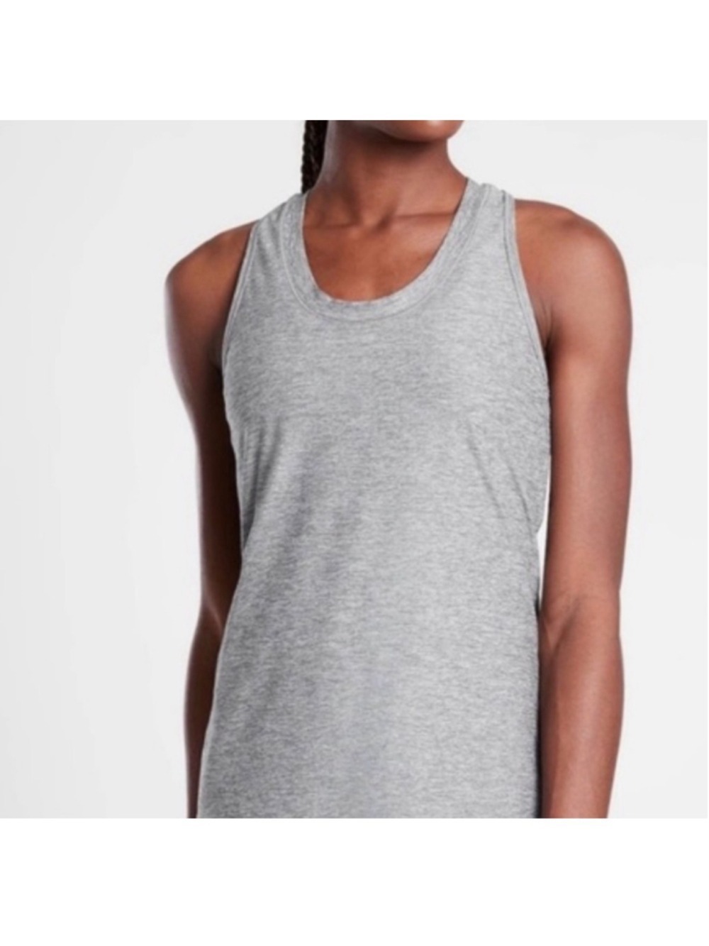 Women's Athleta Nitro Grey Tank Top M with Back Cutout